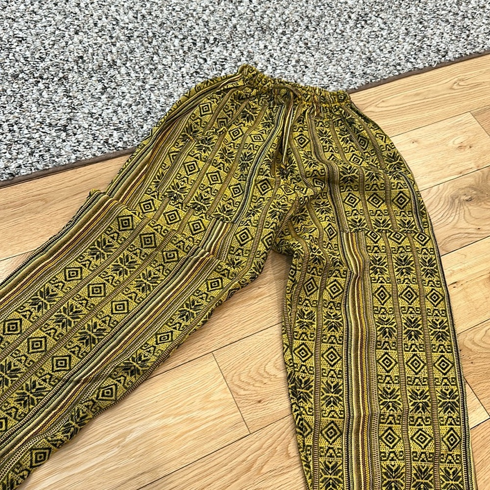 Yellow beach pants